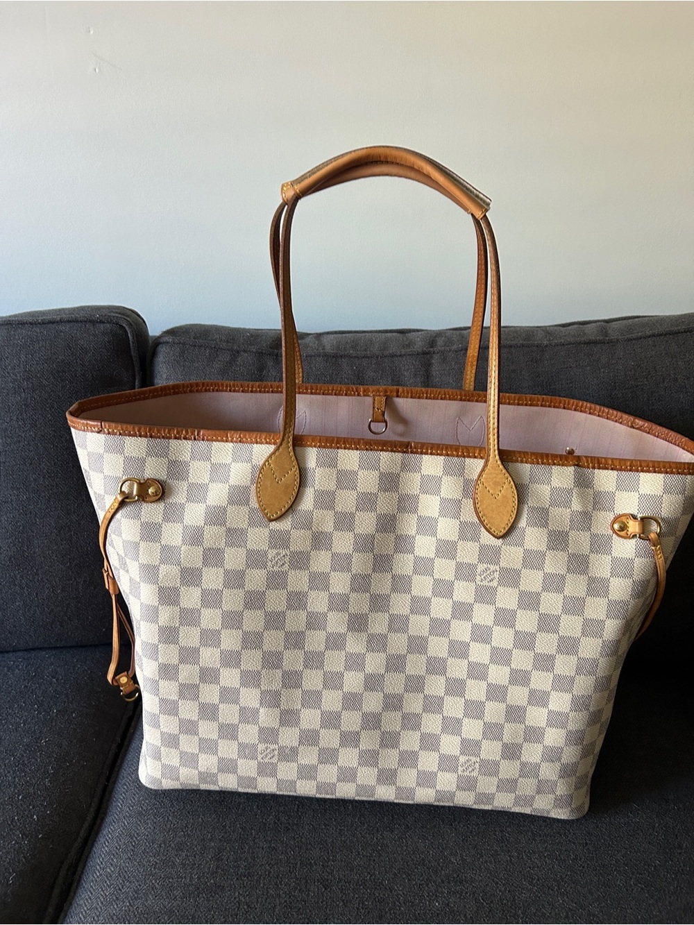 Louis Vuitton Azur Rose Ballerine GM Neverfull